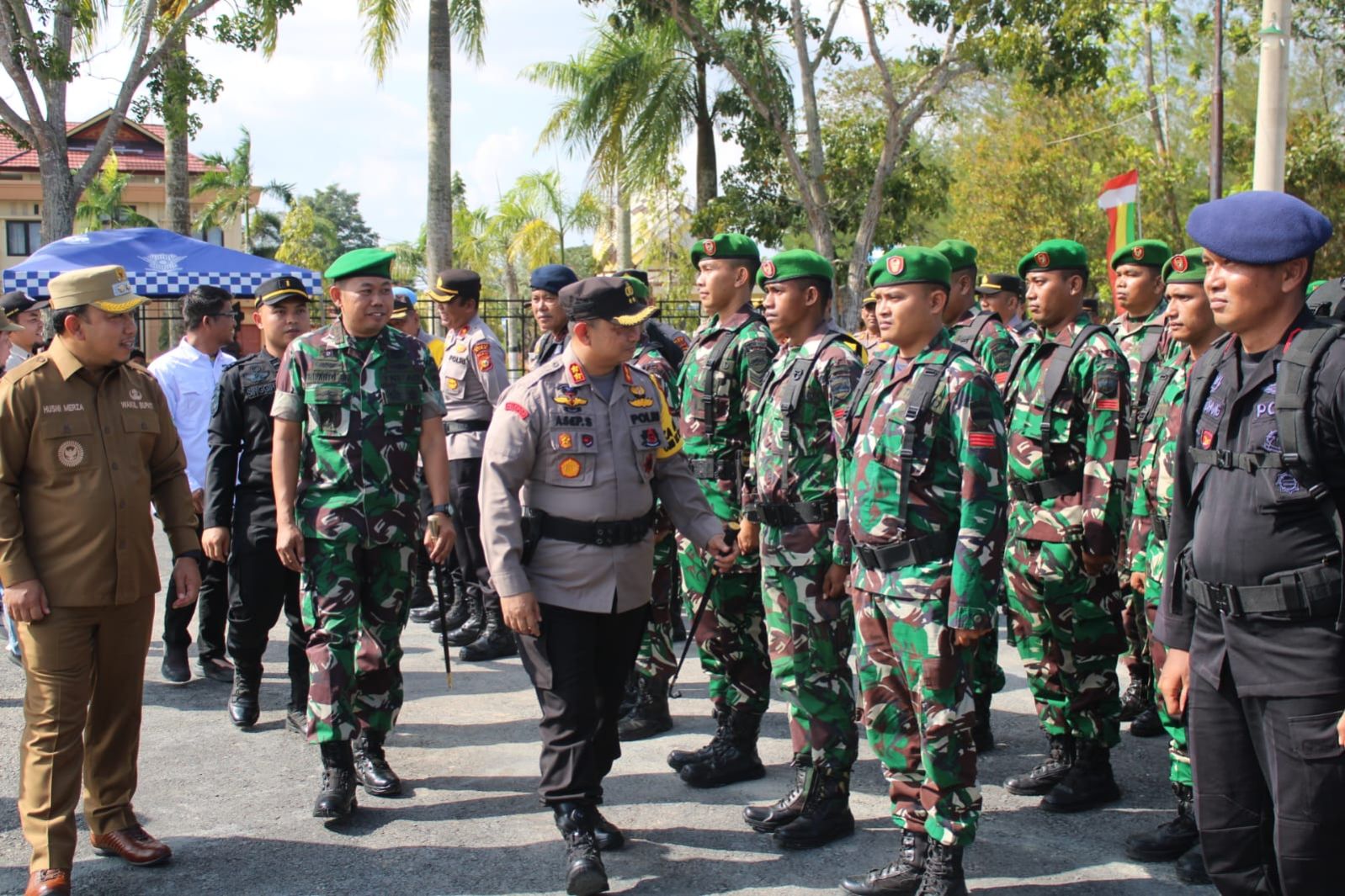 506 Personel Gabungan Polres Siak Amankan Pemilu 2024