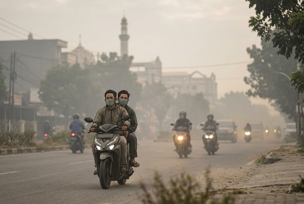 Dampak Kabut Asap di Pekanbaru, PPDI Imbau Warga Gunakan Masker