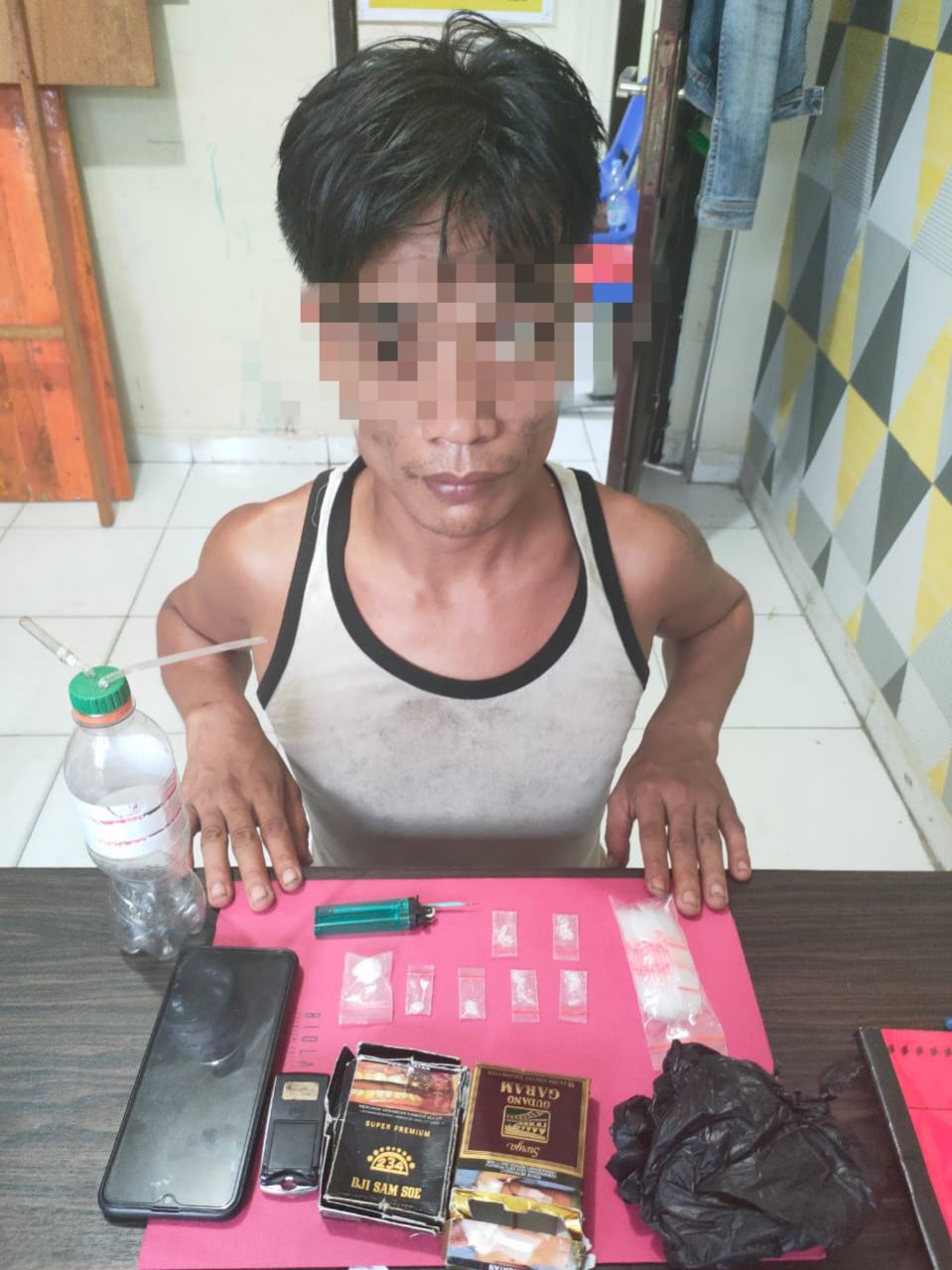 Diduga Edarkan Sabu, Pemuda di Tualang Siak Diringkus Polisi