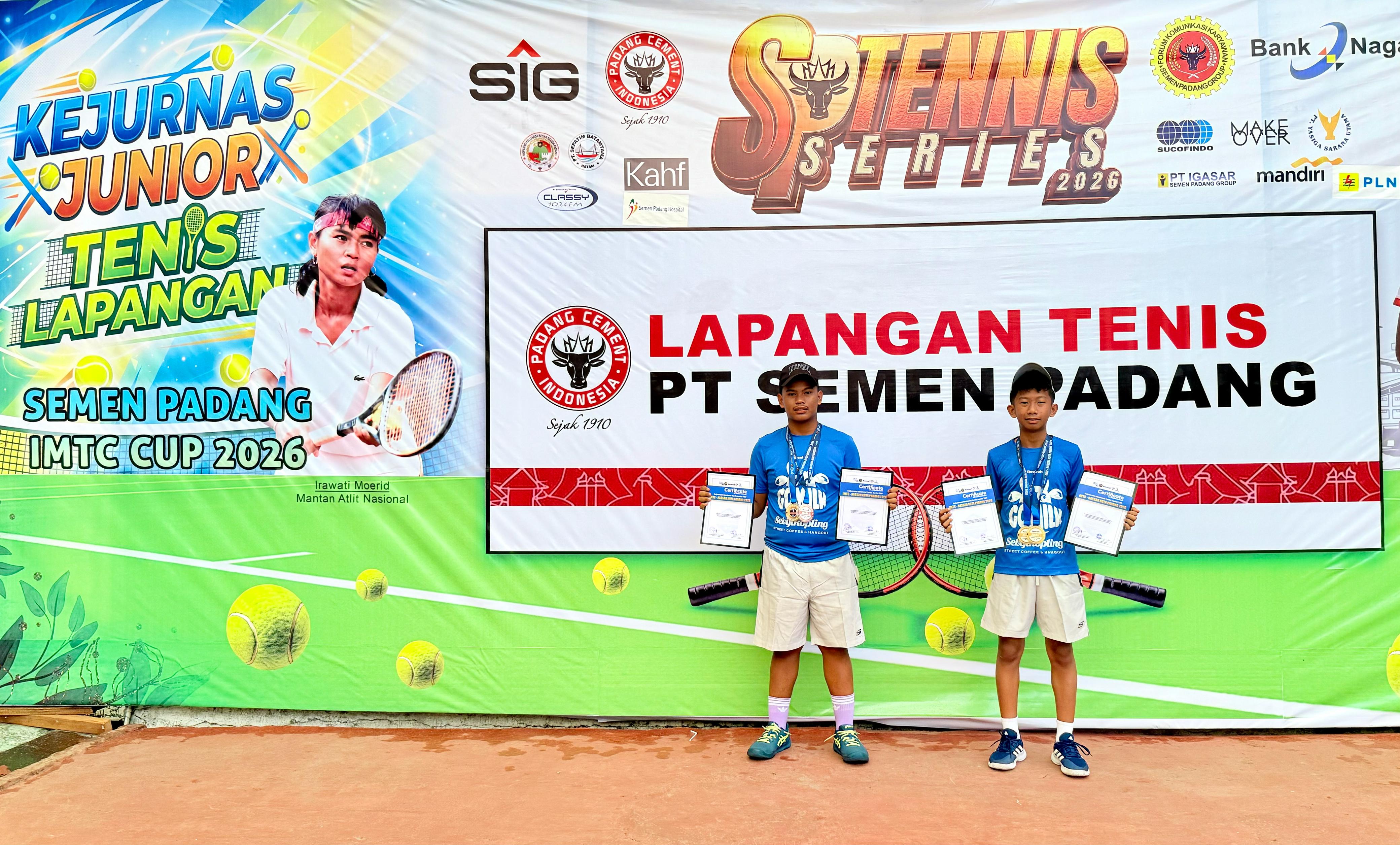 Dua Atlet Muda Siak Dominasi Kejurnas Tenis Junior, Bawa Pulang Enam Medali Emas