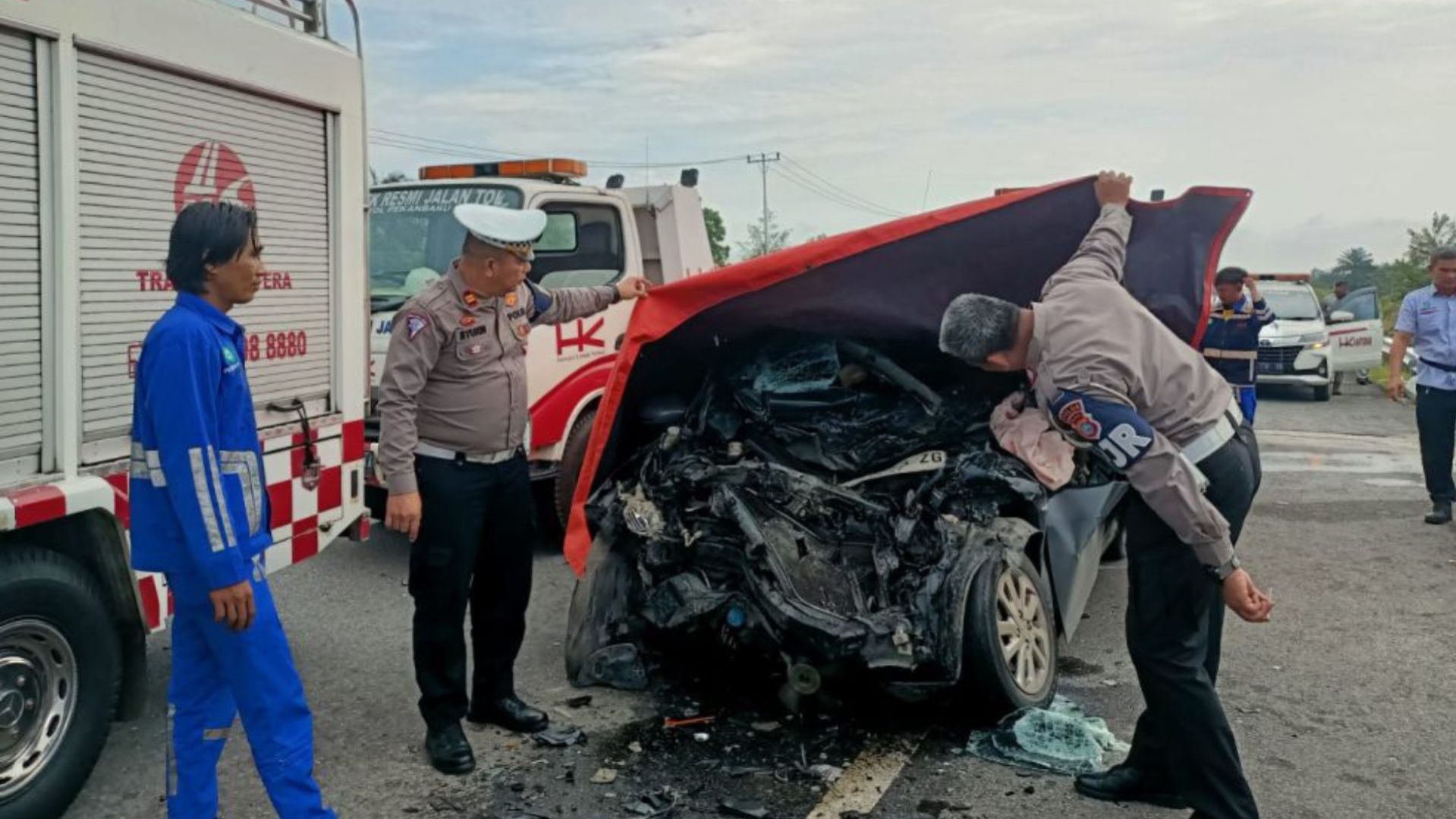 Lakalantas Maut Di Tol Pekanbaru Dumai, 3 Orang Tewas