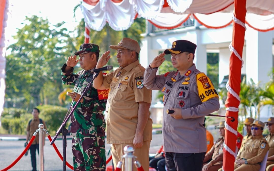 Pemkab Siak Gelar Apel Pasukan dalam Rangka Siaga Darurat Bencana Karhutla