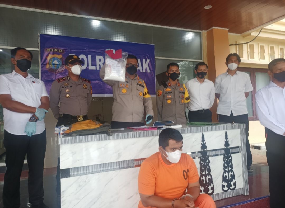 Pengedar Narkoba Dikendalikan Dari Lapas Bengkalis Diringkus Polres Siak