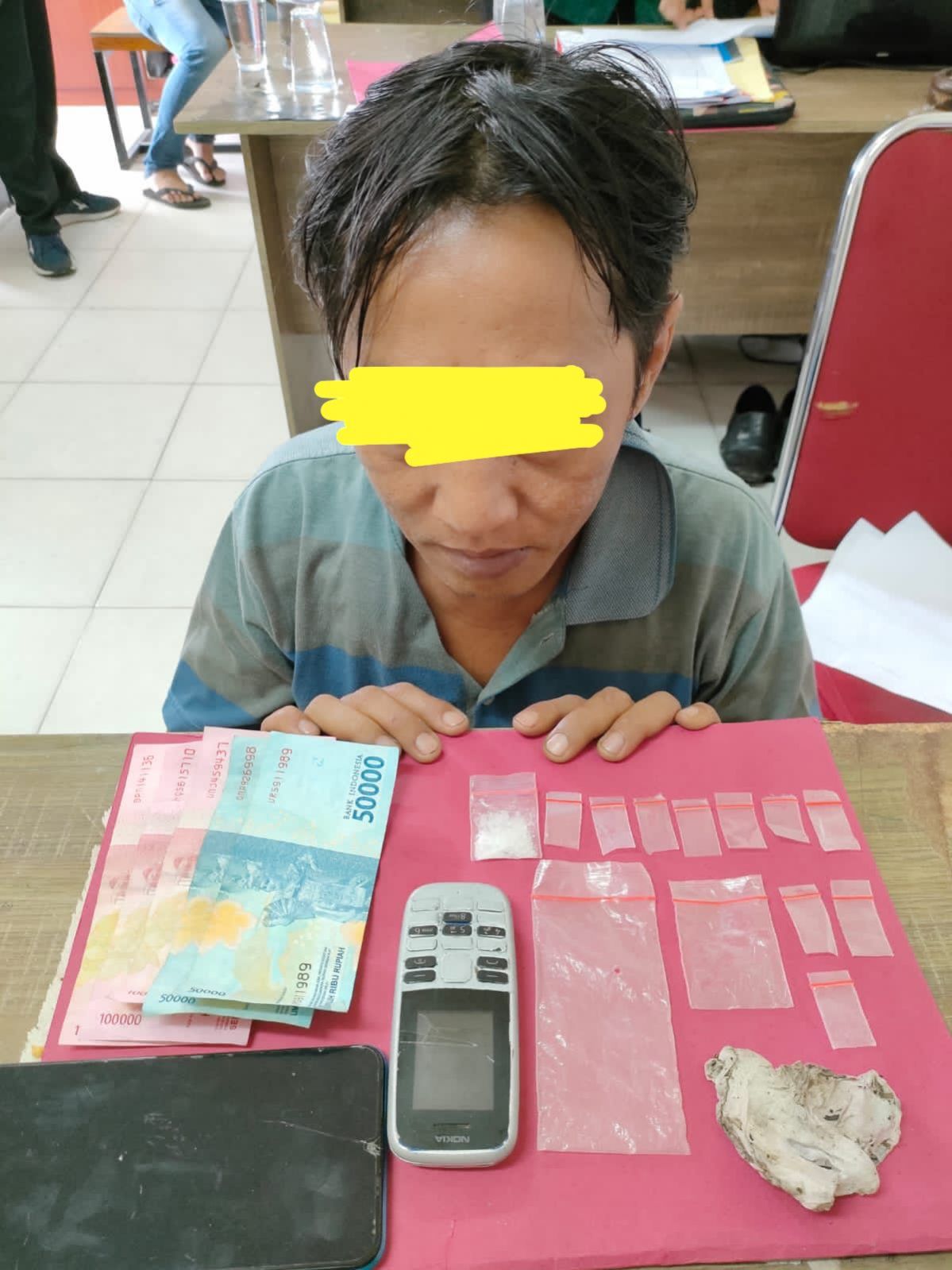 Polres Siak Tangkap JR Terkait Kepemilikan Sabu