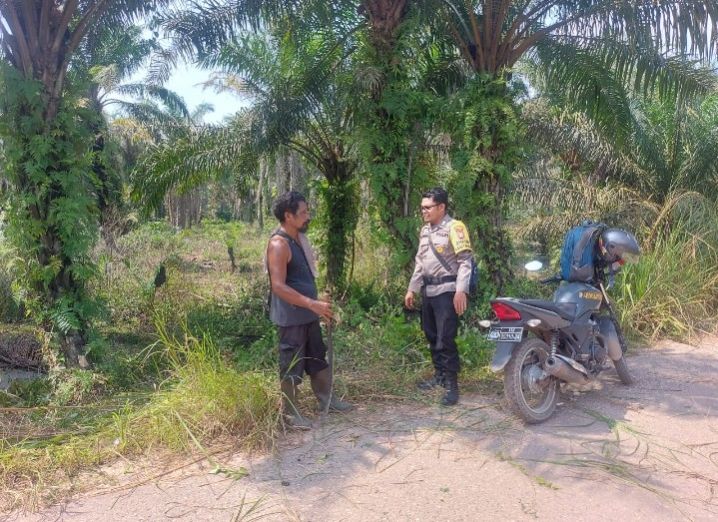 Sambangi Masyarakat, Polsek Bangko Pusako Sampaikan Binluh dan Sosialisasi Ops BWLK 2023