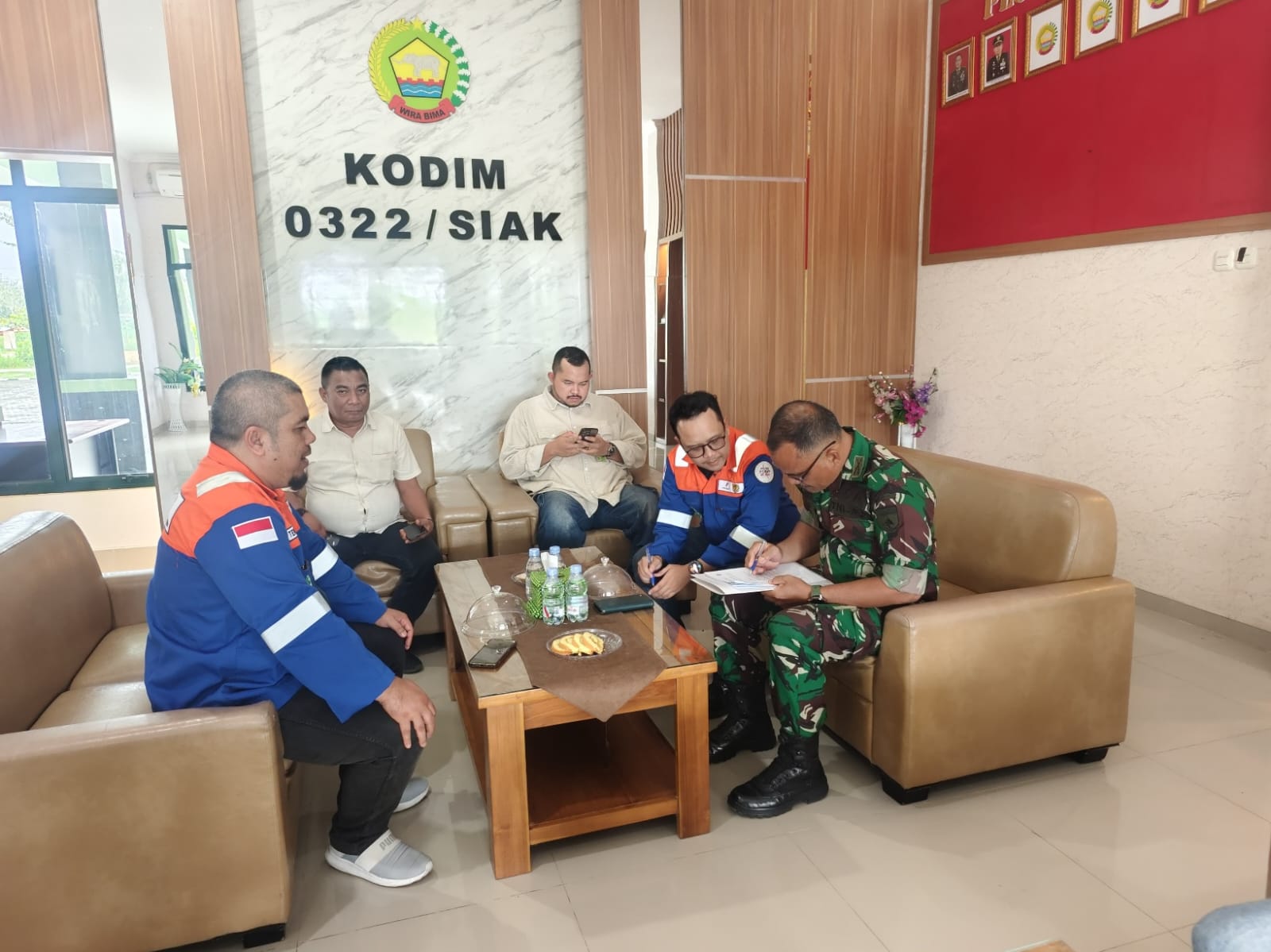 Sinergi Membangun Wilayah, PT BSP Rampungkan Fasilitas Parkir di Makodim 0322 Siak