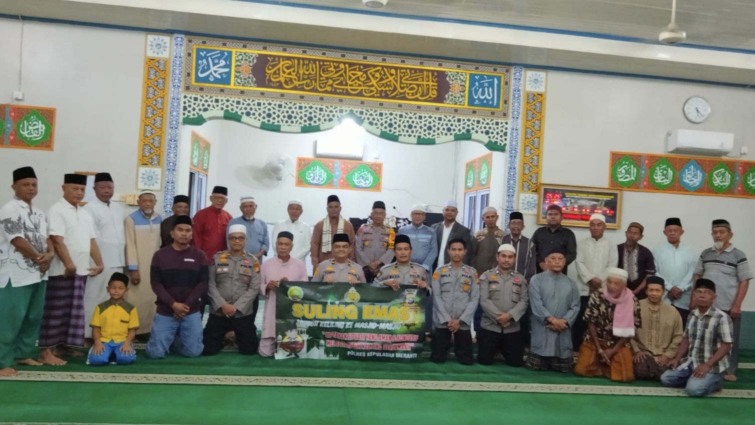 Subuh Keliling Masjid, Cara Polres Meranti Ajak Warga Jaga Kamtibmas